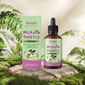 60ml bottle of dog nutrient liquid supplement containing milk thistle extract, turmeric, and omega-3
