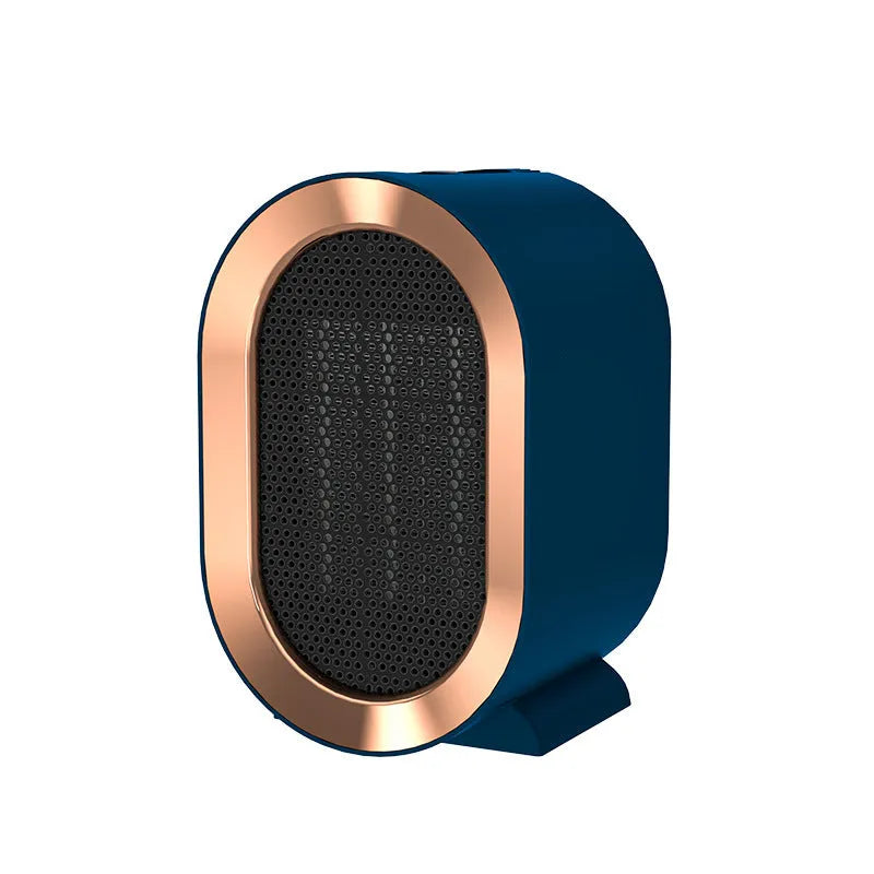 Desktop portable electric fan heater with ceramic heating element in choice of colours