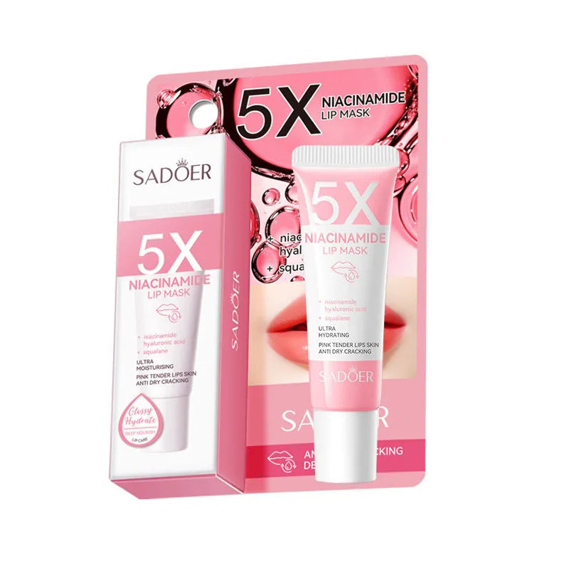 Pot of Nicotinamide, Ceramide and Vitamin C Lip Moisturising Mask, 10g