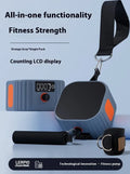 Intelligent adjustable fitness tensioner with iron and ABS construction showing resistance settings