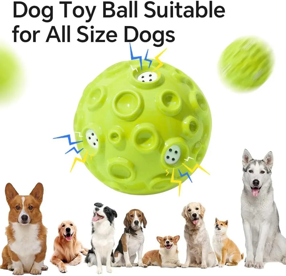 Colourful durable dog chew ball with a bumpy texture for aggressive chewers.