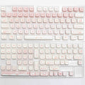 Full set of PBT dye-sublimated keycaps for mechanical keyboards with over 98 keys