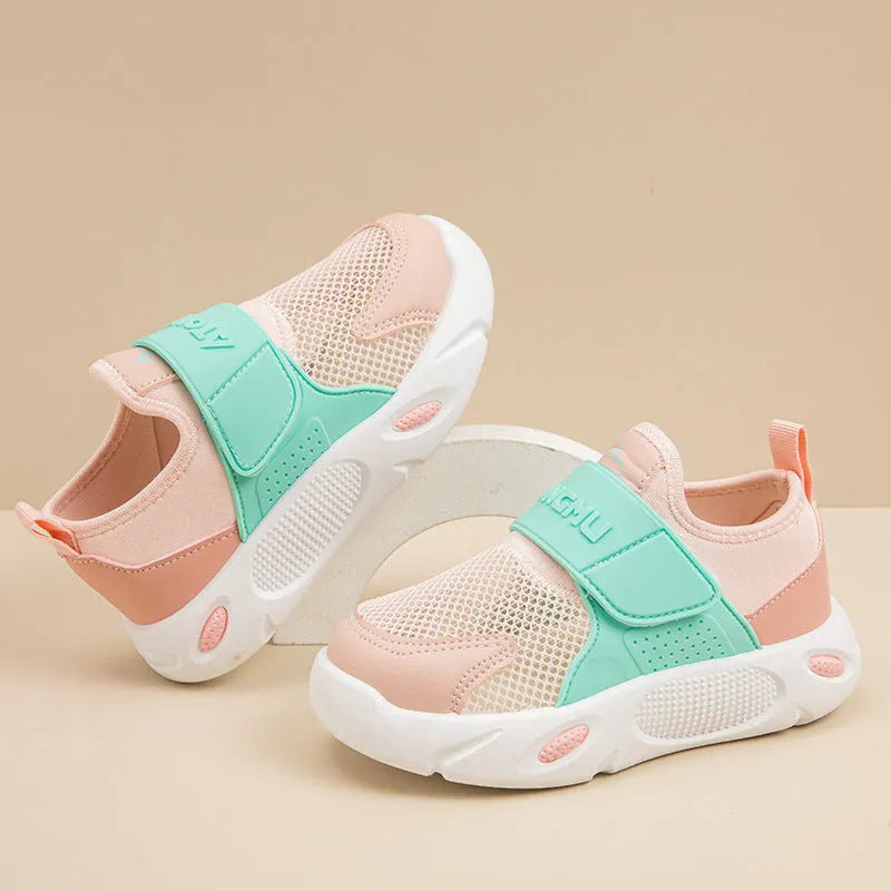 Boys slip-on lightweight soft sole breathable shoes in colour options with rubber sole and PU upper