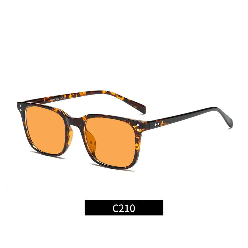 Orange lens anti-blue light glasses with a TR90 frame, shown in one of eleven available colour options.