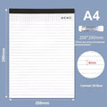 A4 and A5 size notebooks with grid paper and tearable sheets.