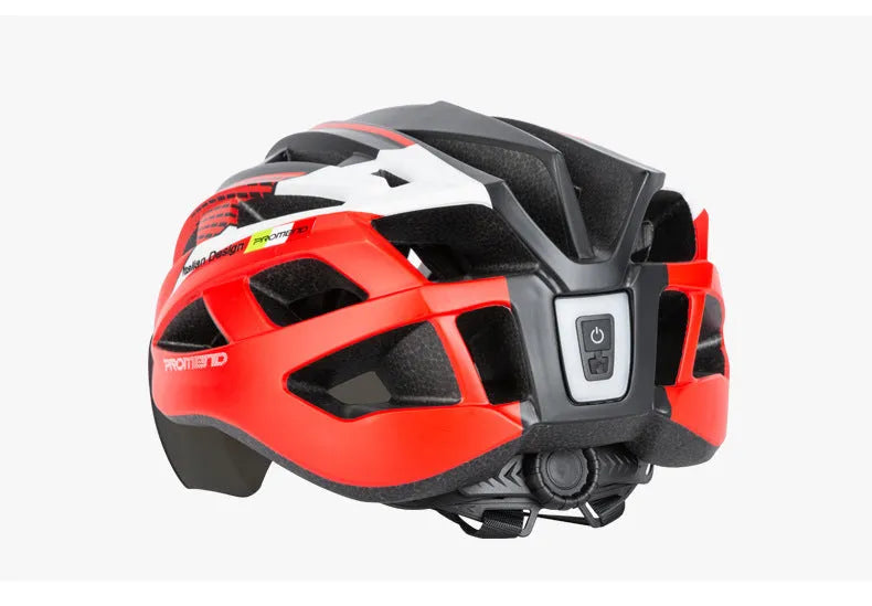 USB rechargeable bicycle taillight with 220mAh battery mounted on a seat tube, white colour