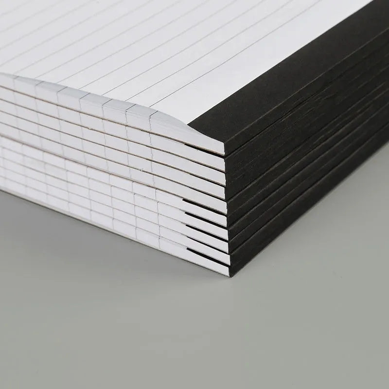 A4 and A5 size notebooks with grid paper and tearable sheets.