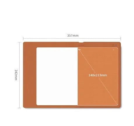 Huion Note X10 smart digital book business meeting notepad in Elk Brown with PW320 pen and USB-C cable