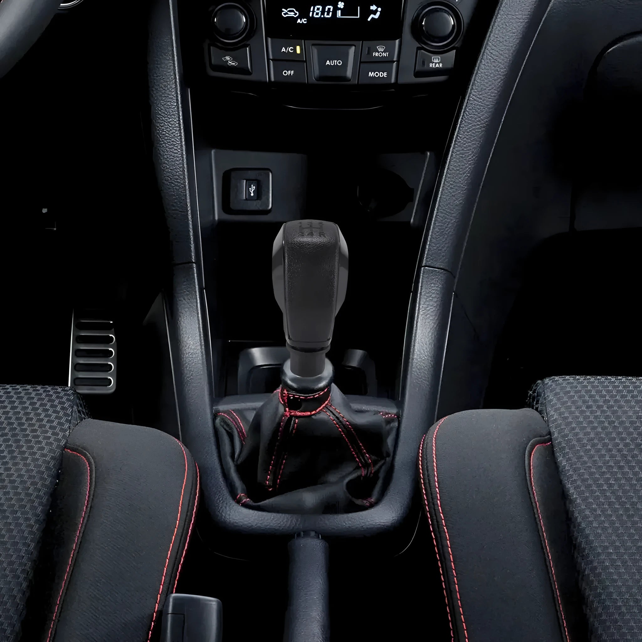 Leather car gear shift head cover for Peugeot and Citroen vehicles in multiple colour options