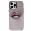 Dark heterochromatic spider pattern iPhone 16 Pro Max case with frosted resin shell