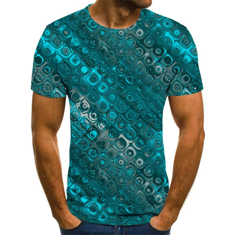 Purple light colour casual men's short sleeve t-shirt made of cloth fabric, loose fit, sizes XXS to 6XL