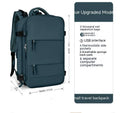Large waterproof nylon mummy backpack in a selection of colours including black, mint green, and pink.