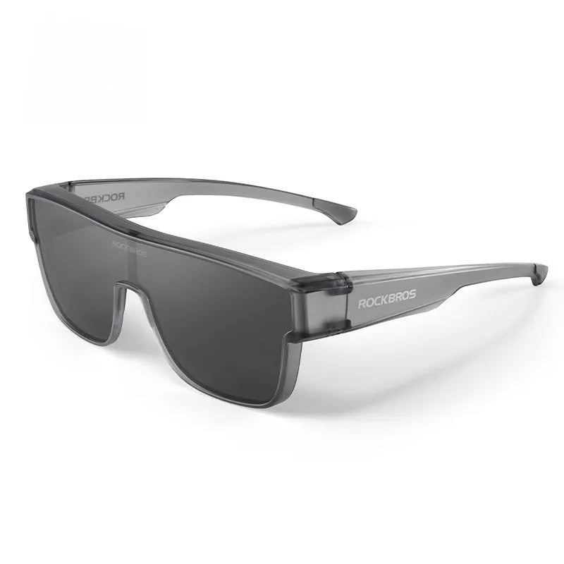 Cycling goggles with polarised lenses and a full-rim TR frame shown in a choice of colours including Gradient Grey.