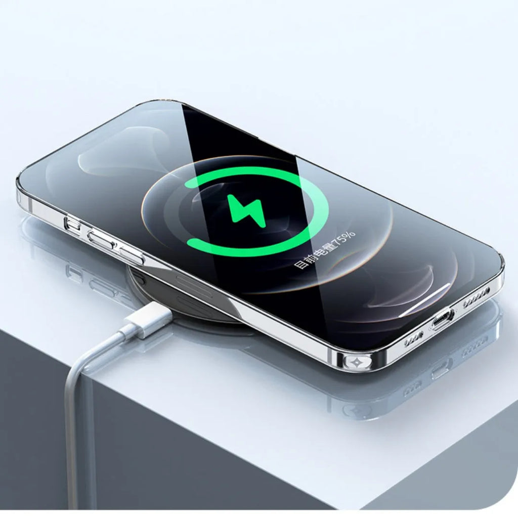 Transparent silicone soft case TPU phone back cover compatible with Apple iPhone