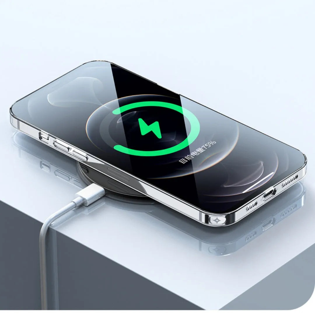 Transparent silicone soft case TPU phone back cover compatible with Apple iPhone