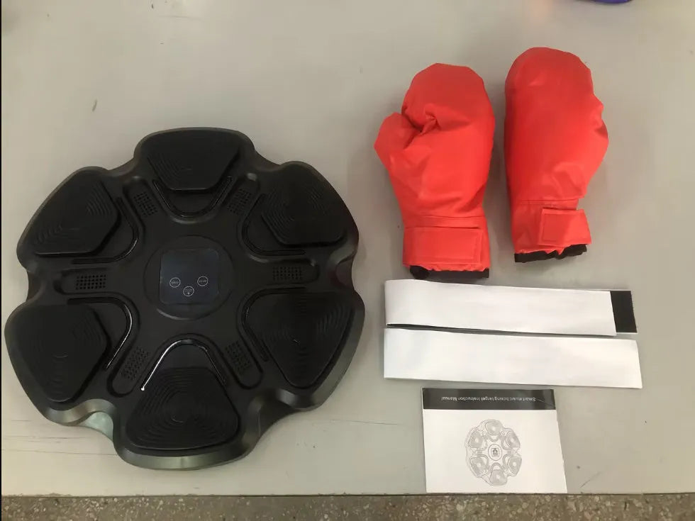 Smart music boxing wall target electronic training equipment with focus gloves in ABS plastic