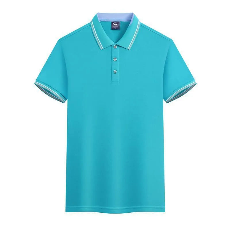 Men's slim fit ice silk quick-dry work polo shirt in multiple colour options