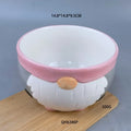 White porcelain Christmas fruit plate snack tray with modern simple design