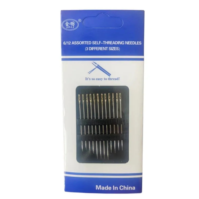 Household sewing needle wire tool with golden or silver tail, hanging or side open style