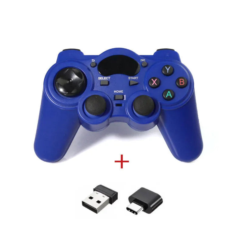 2.4GHz wireless gamepad for smart TV and multi-platform gaming with ergonomic design