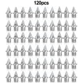 120-piece pack of gold and silver steel track and field running spikes
